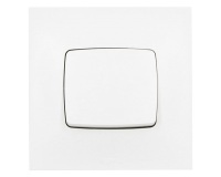 Poussoir simple - 6 A - Neptune - blanc