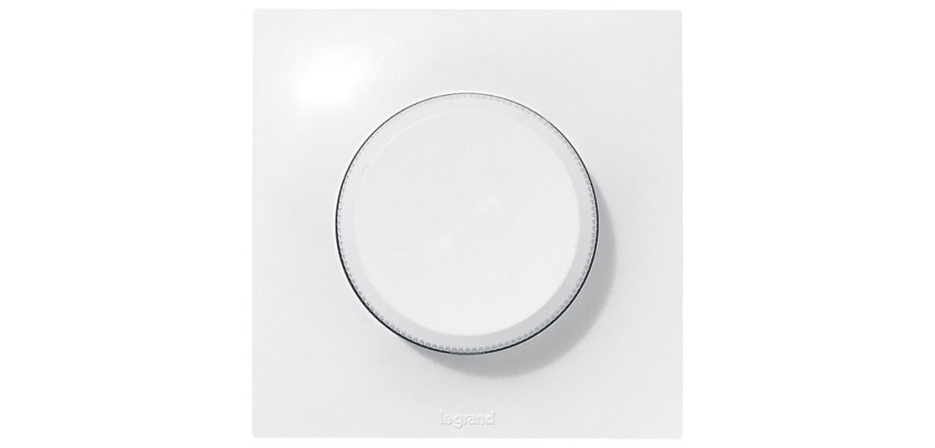 Interrupteur variateur à bouton - Neptune - 300 W - blanc