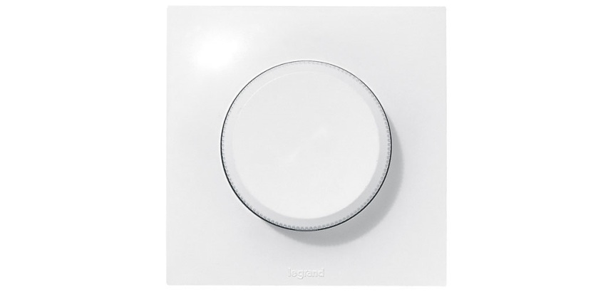 Interrupteur variateur à bouton - Neptune - 300 W - blanc