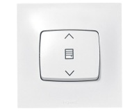 Interrupteur individuel de volets roulants - Neptune - bornes à vis - blanc