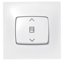 Interrupteur individuel de volets roulants - Neptune - bornes à vis - blanc