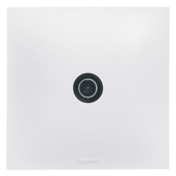 Prise TV simple - Neptune - blanc