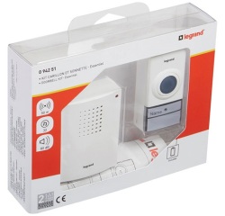 Kit carillon radio sans fil Essentiel blanc
