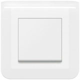 Interrupteur ou va-et-vient simple - Mosaic Easy-Led - complet - blanc