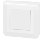 Poussoir 6 A - Mosaic Easy-Led - complet - à vis - blanc