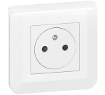 Prise de courant Surface 2P+T - Mosaic - complet - à vis - blanc