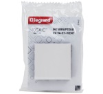 Interrupteur ou va-et-vient - Mosaic Easy-Led - 2 modules - à composer - bl