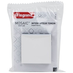 Interrupteur témoin - Mosaic Easy-Led - 10 A  -  2 modules - à composer - b