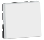 Poussoir 6 A - Mosaic Easy-Led - 2 modules - à composer - blanc