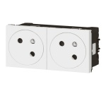 Double prise de courant Surface 2P+T - Mosaic - Link - à 45° - précâblées -