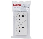 Double prise de courant Surface 2P+T - Mosaic - Link - à 45° - précâblées -