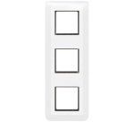 Plaque avec support pour 3 x 2 modules - Mosaic - montage vertical - entrax