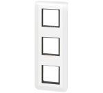 Plaque avec support pour 3 x 2 modules - Mosaic - montage vertical - entrax