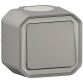 Interrupteur ou va-et-vient 10 A - Plexo - complet saillie - gris