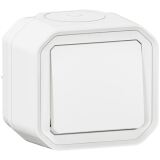 Interrupteur ou va-et-vient 10 A - Plexo - complet saillie - blanc