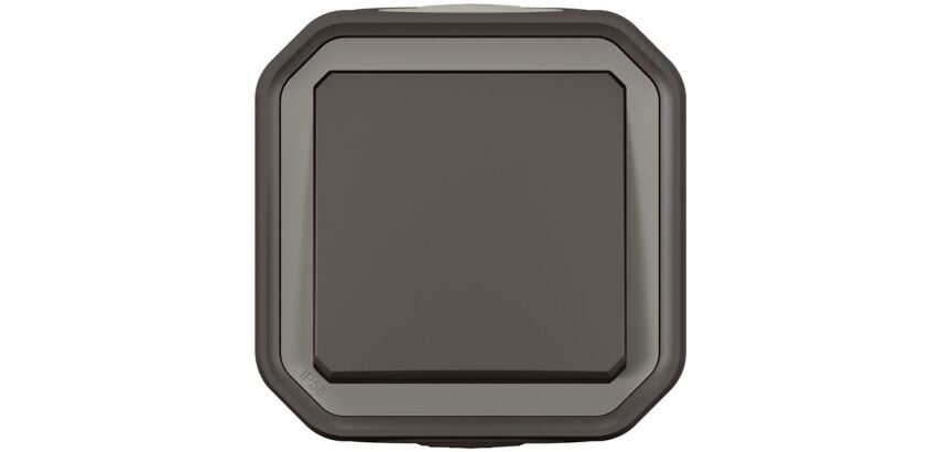 Interrupteur ou va-et-vient 10 A - Plexo - complet saillie - anthracite