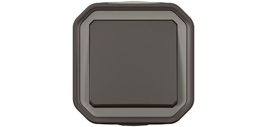 Interrupteur ou va-et-vient 10 A - Plexo - complet saillie - anthracite