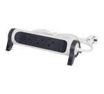 Rallonge multiprise rotative avec interrupteur - 3 prises - 2P+T - cordon 1