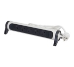 Rallonge multiprise pivotante avec interrupteur - 5 prises - 2P+T - cordon