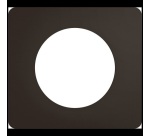 Plaque - 1 poste - Céliane - finition noir mat