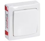 Interrupteur - simple - va-et-vient - complet - en saillie - blanc