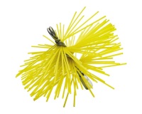Hérisson rond avec anneau de filetage - D150 - synthétique - jaune