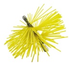 Hérisson rond avec anneau de filetage - D200 - synthétique - jaune
