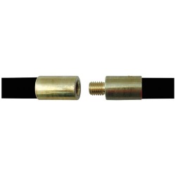 Canne de ramonage et débouchage - L : 2 m - ext D18 mm - noir
