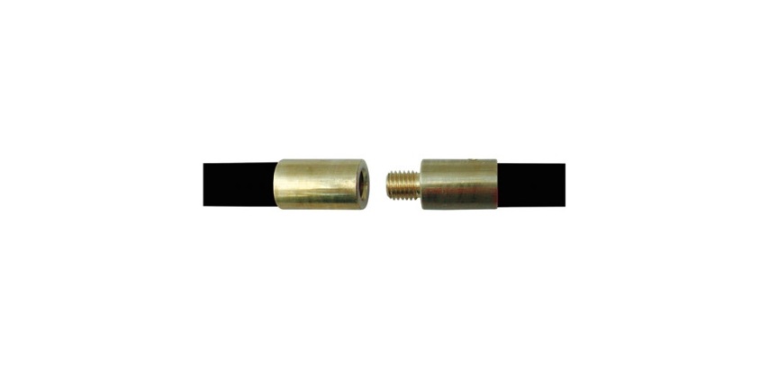 Canne de ramonage et débouchage - L : 2 m - ext D18 mm - noir