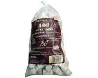 Bouchon liège colmaté - 38 x 24 mm - conservation 4 ans environ - lot de 10