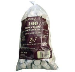 Bouchon liège colmaté - 38 x 24 mm - conservation 4 ans environ - lot de 10