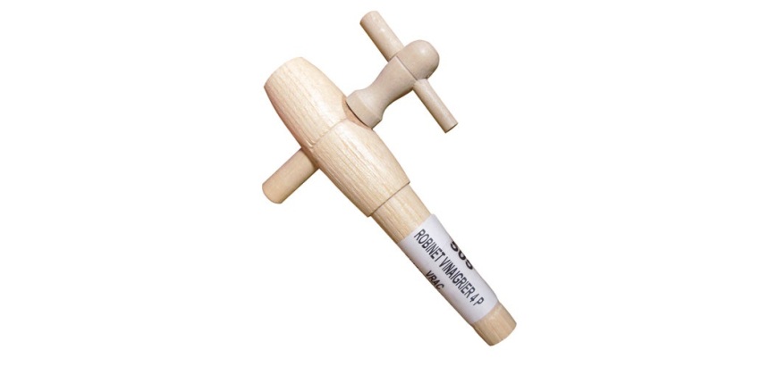 Robinet vinaigrier 4 pouces - en bois - embout de diamètre 12 mm