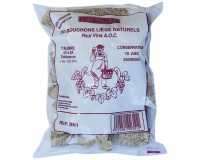 Bouchon naturel - 45 x 24 mm - conservation 10 ans environ - lot de 50
