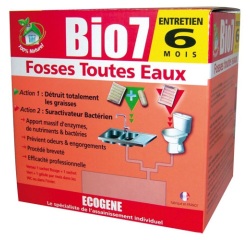 Traitement et entretien fosses septiques Bio 7 toutes eaux 1 Kg