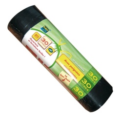 Sac poubelle avec poignées coulissantes 30 L x 20