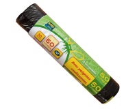 Sac poubelle avec poignées coulissantes 50 L x 10