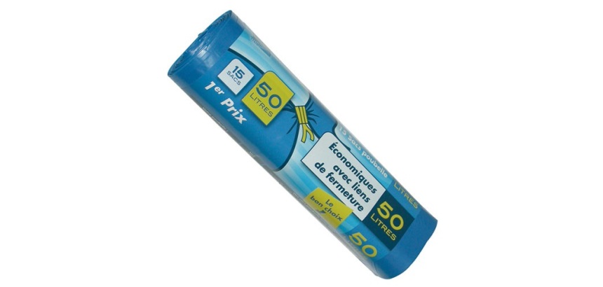 Sac poubelle - 50 L - 14 microns - x15