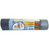 Sac poubelle haute avec poignées coulissantes élastiques 50 L - Lot de 10