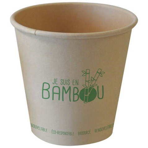 Gobelet en bambou 25 cl - Lot de 50