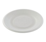 Assiette en carton Ø 18 cm blanc - Lot de 50