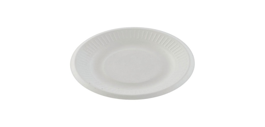Assiette en carton Ø 18 cm blanc - Lot de 50