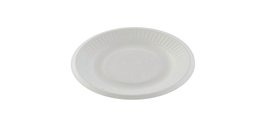 Assiette en carton Ø 18 cm blanc - Lot de 50