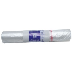 Sac poubelle transparent - 50 L - 24 microns - x30