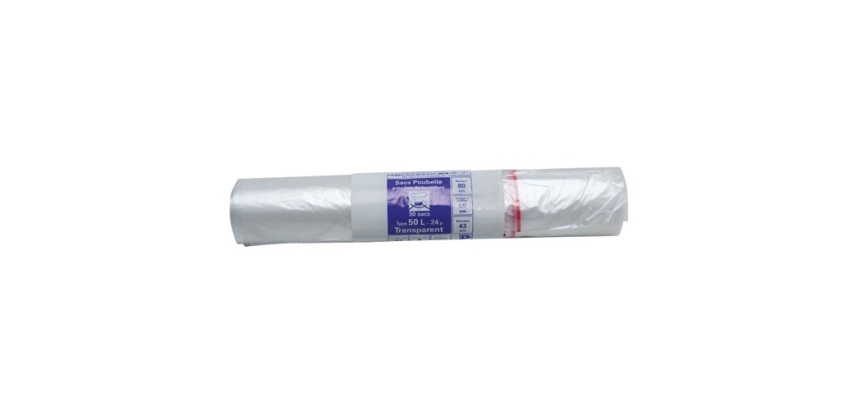 Sac poubelle transparent PUBLI EMBAL Expert