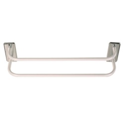 Porte-serviette - 2 barres - fixation murale - L : 50 cm - P : 12 cm - H :