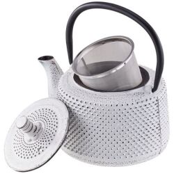 Théière 0.8 L en fonte Blanche - Jito