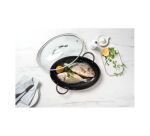 Couvercle ovale pour poêle à poisson