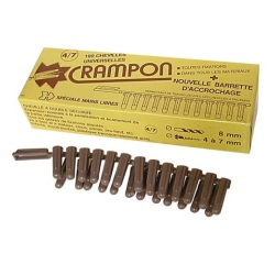 Cheville crampon - universelle - taille 4/7 - D : 8 mm - boite de 100