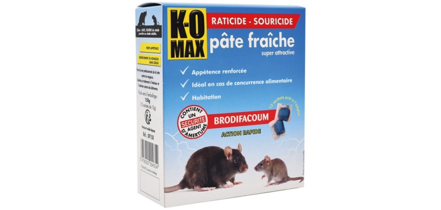 Appât pâte fraiche - rats et souris - super attractive - 150 g - 15 sachets