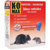 Appât bloc - rats et souris - 240 g - 14 blocs de 20 g